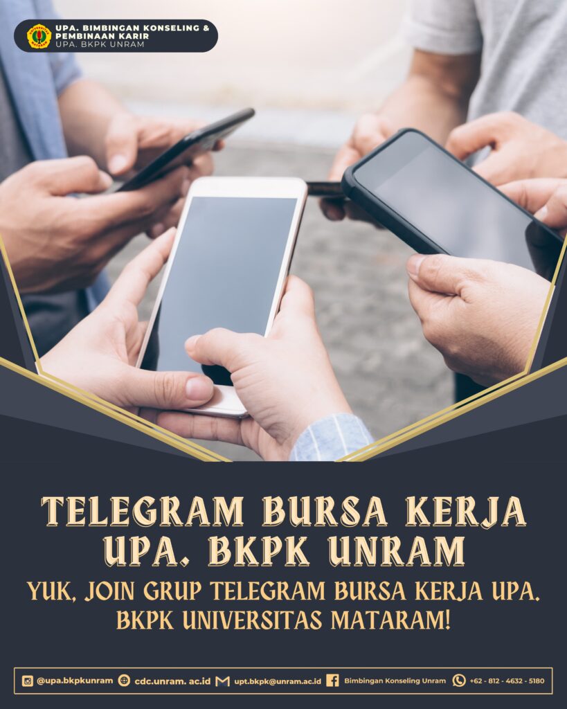 Telegram Bursa Kerja UPA. BKPK UNRAM